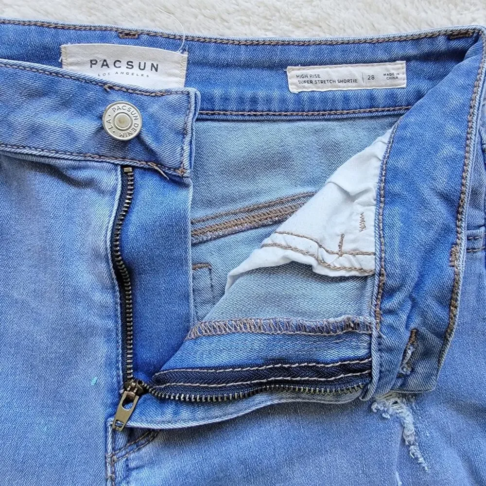 Pacsun High Rise Super Stretch Shortie Shorts